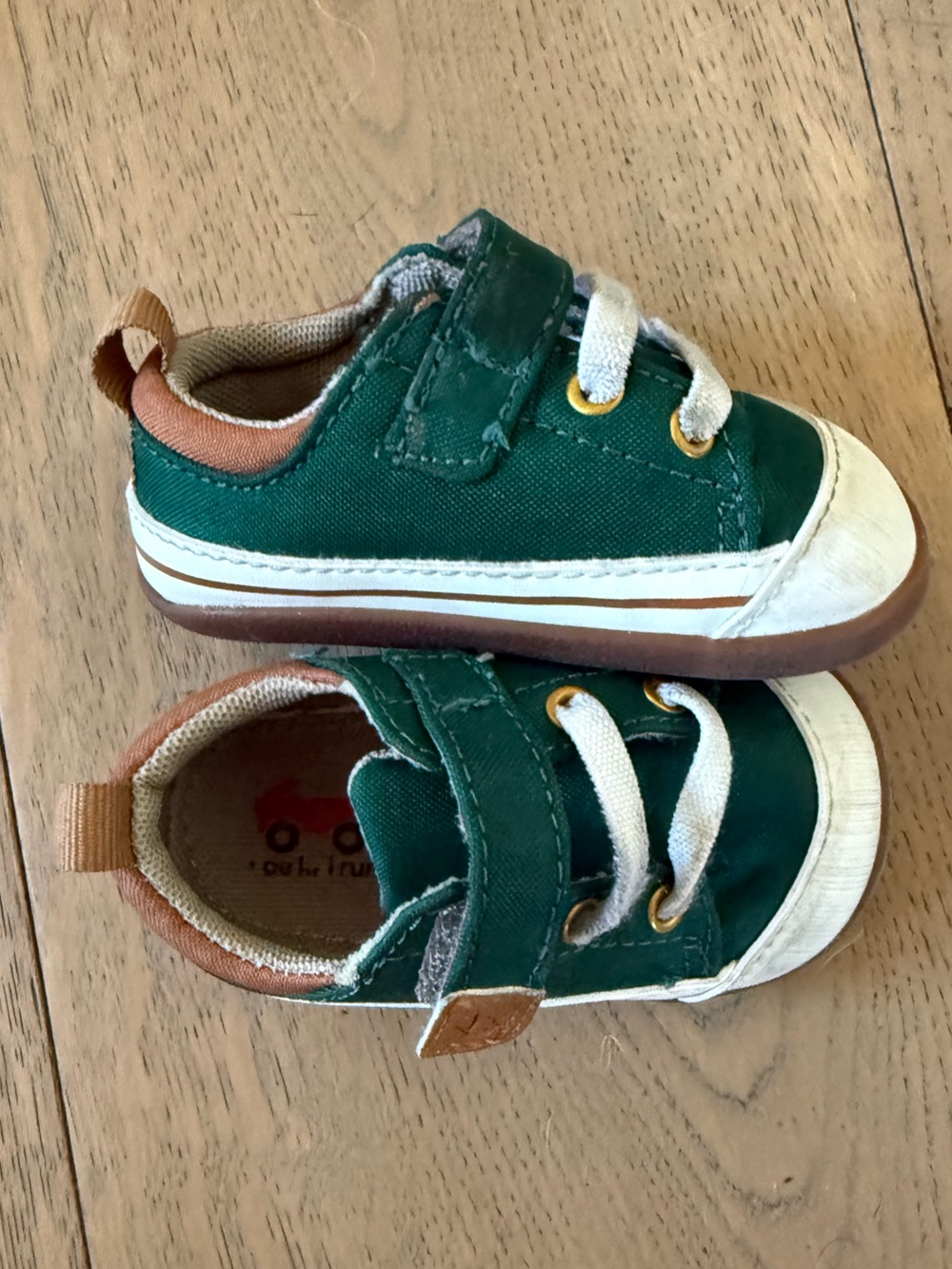See Kai Run Stevie Mini Green First Walker Sneakers 4
